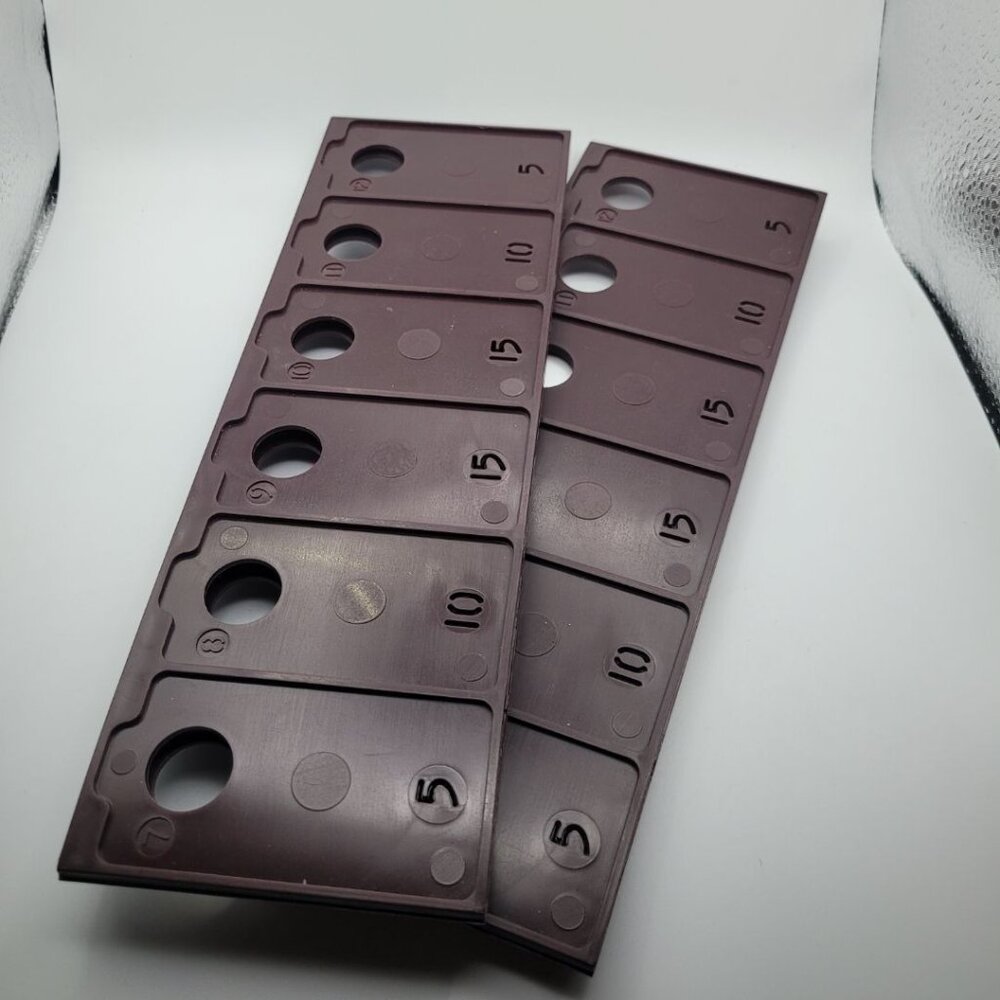 1964‎ Probe Game Replacement Card Holder Brown Plastic Tray Set of Two Vintage